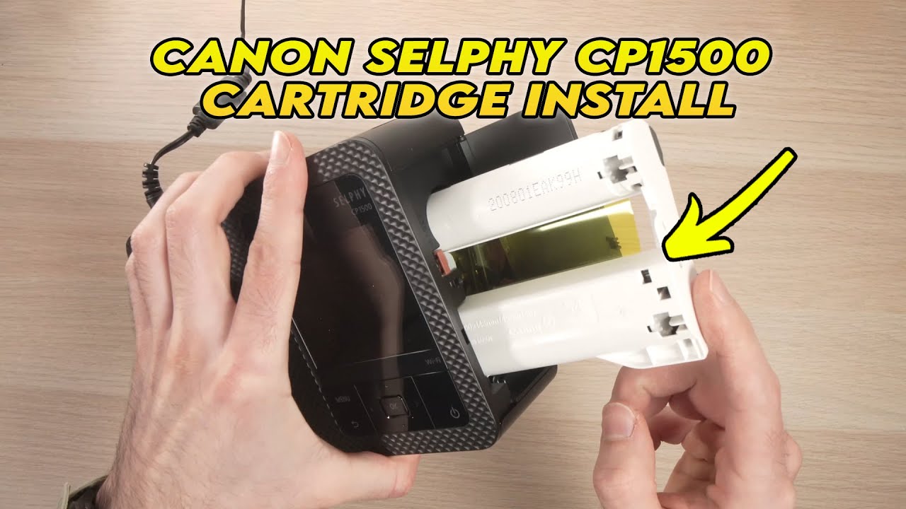Canon Selphy CP1500: Ink Cartridge Install 