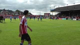 Post-match celebrations at the Devon Derby