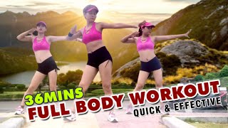 36 Mins Aerobic Full Body Workout - QUICK & EFFECTIVE l Aerobic Dance