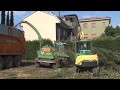 PTH 900 G Pezzolato drum wood chipper driven by Fendt 720, 200 Hp tractor