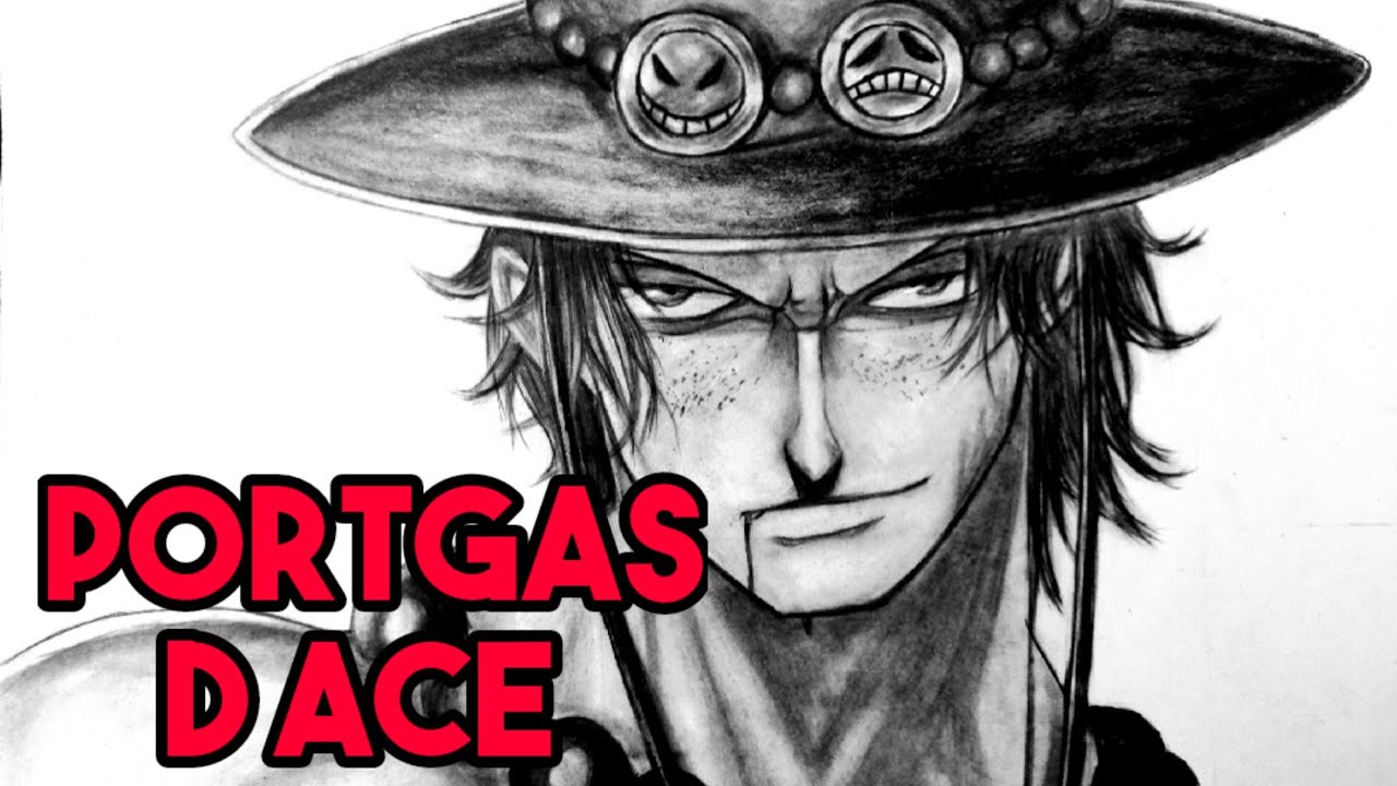 Drawing Portgas D Ace From One Piece Youtube