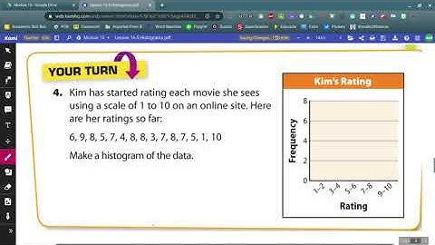 Lesson 16-5 Histograms