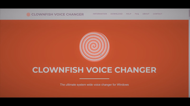 Hướng dẫn dùng clownfish voice changer