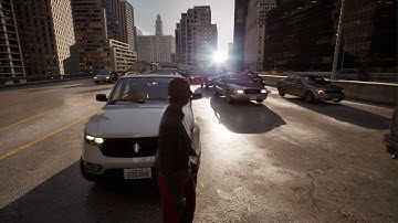 The Matrix Awakens: An Unreal Engine 5  Traffic jam