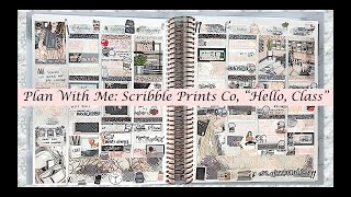 Plan With Me: Scribble Prints Co, Hello, Class