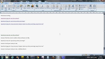 Using Word to create a Web page based FAQ