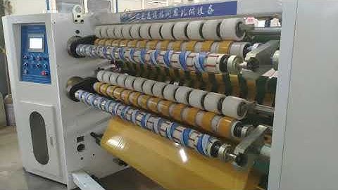 super clear bopp tape slitting machine testing video before delivery