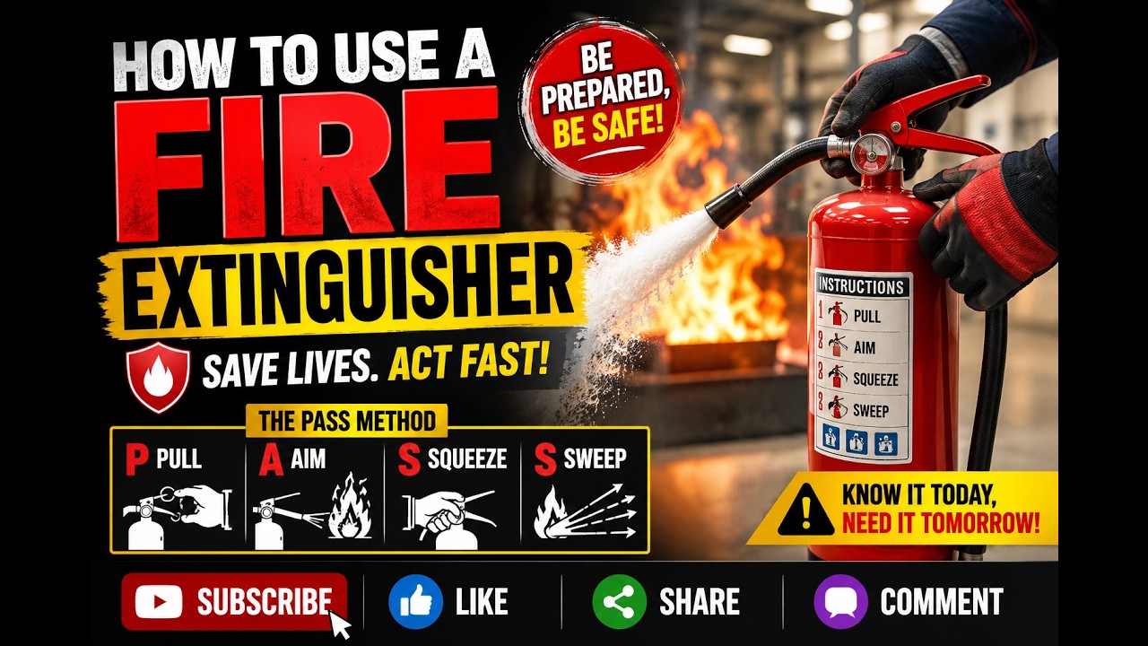 How to Use a Fire Extinguisher - YouTube
