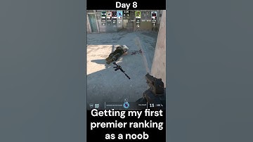 Getting my first premier ranking as a noob - Day 8 #counterstrike #gaming #csgoclips #csgo #cs2