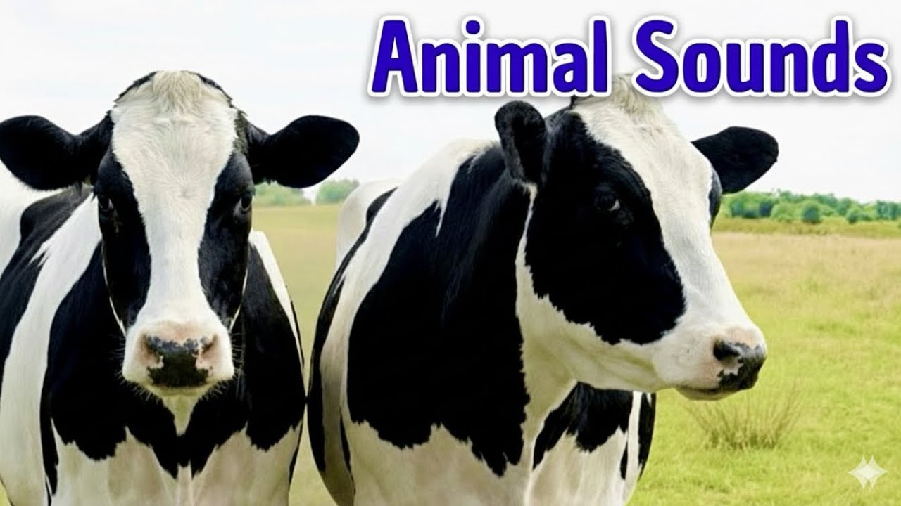 Animal Sounds for Children 🐎 | 20 Amazing Animals to Learn 🐄| Names & Sounds for Toddlers