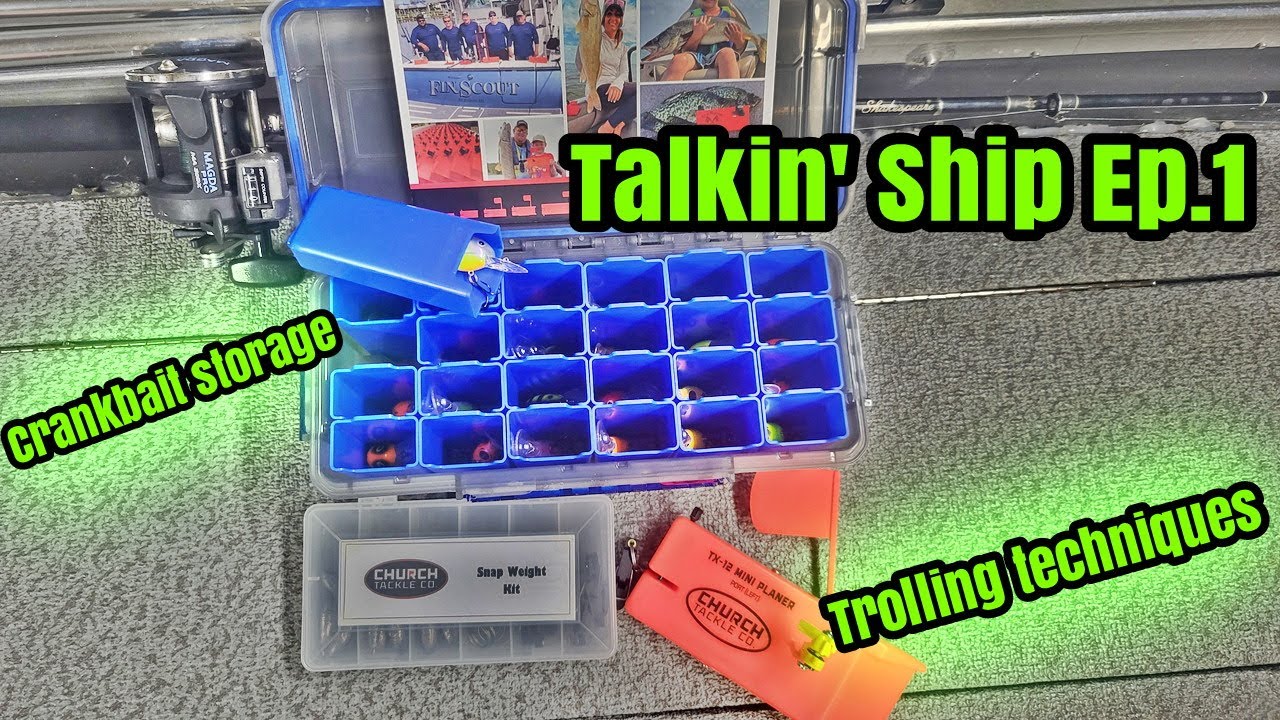 Crankbait storage tip, How to: setup trolling for walleye and  crappie.Talkin' Ship episode 1 