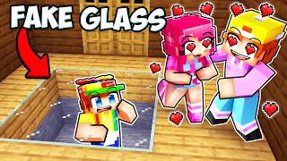 Using ONE WAY Glass to Find My Friend’s SECRETS in Minecraft!