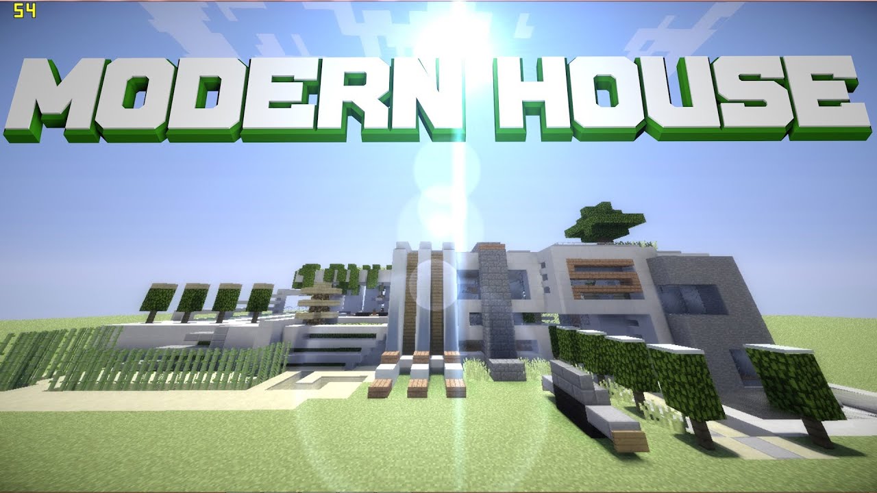 Minecraft Pocket Edition Modern House DOWNLOAD - YouTube