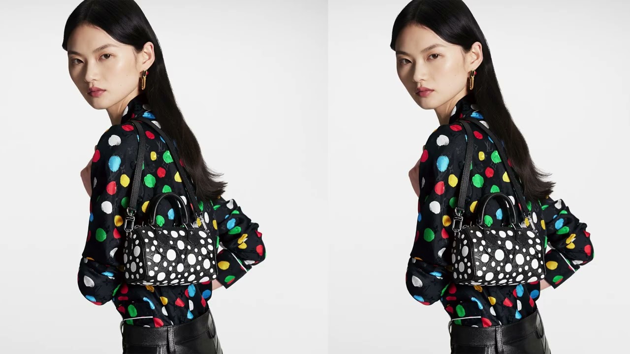 LV x YK Infinity Dots Knit Crop Top - Ready to Wear