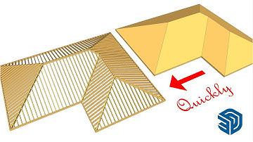 How to Create Roof Trusses quickly in SketchUp