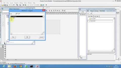 Tutorial 12- For beginners - Creating a form with Oracle Form Builder 10G Hindi-Urdu Complete Course