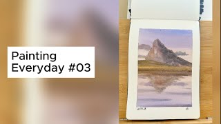 Painting Watercolor Everyday No. 03 #watercolorpainting #watercolourist #watercolorpainting