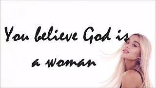 God is a woman - Ariana Grande (Lyric Video)