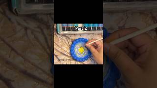 Starry Night | art tutorial for beginners | Vincent Van Gogh art tutorial #reels #shorts #art #diy
