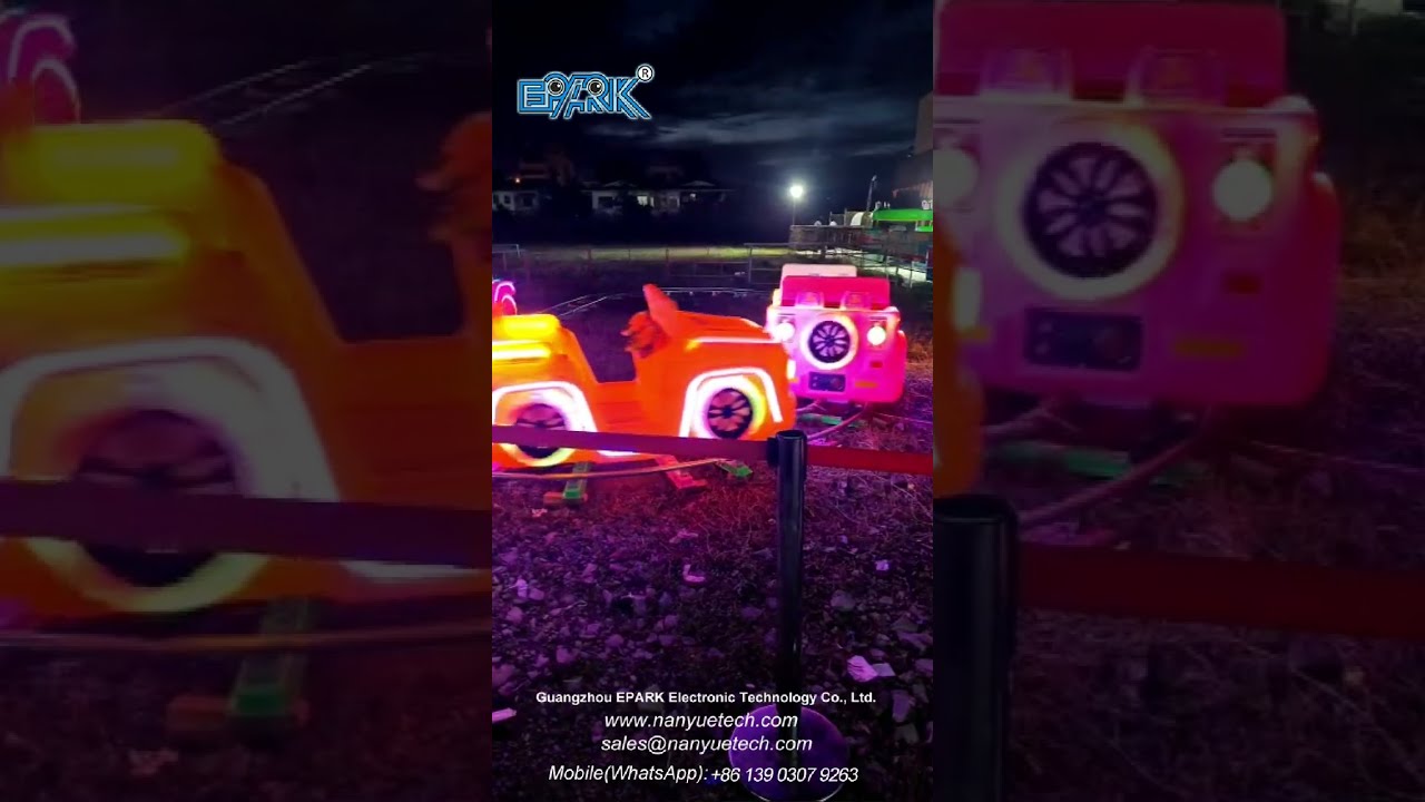 EPARK Track My Train 5 Seat Indoor Outdoor Playground Kids Ride On Train Electronic Train