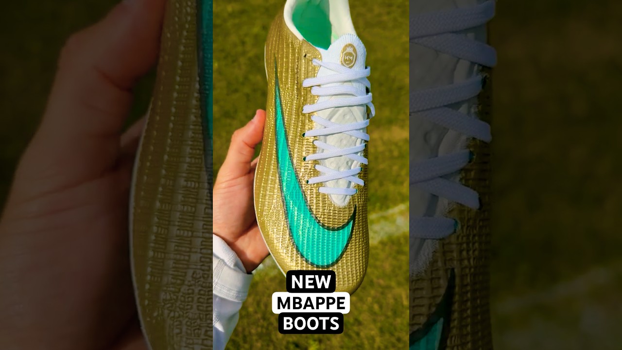 Mbappe's new GOLD boots are ______!?!