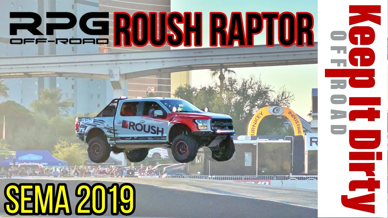 RPG Built Roush Raptor JUMP - SEMA 2019 - YouTube