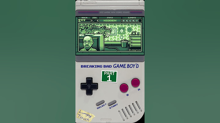 Breaking Bad Gameboy'd Part 1