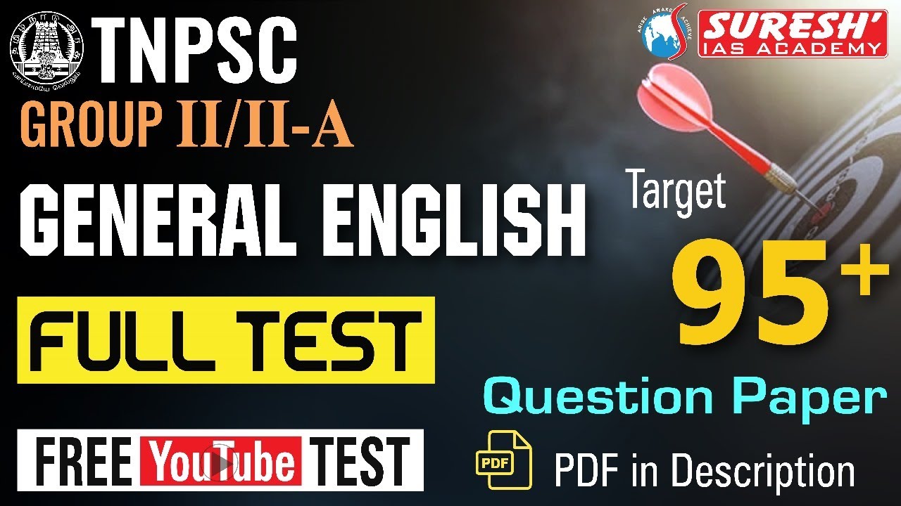 TNPSC GROUP II/IIA | GENERAL ENGLISH | Free Test - 13 | Suresh IAS ...