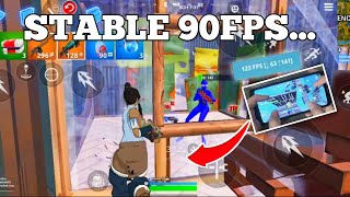 Stable 90 FPS Fortnite Mobile In SEASON 2... | (Android)