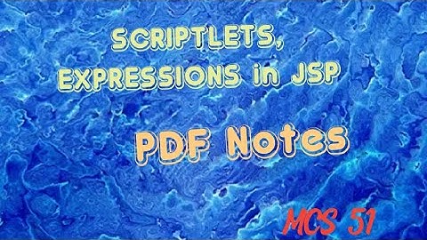 Scriptlets , Expressions in JSP MCS 051 Assignment 2020 -21       ⚘3.1