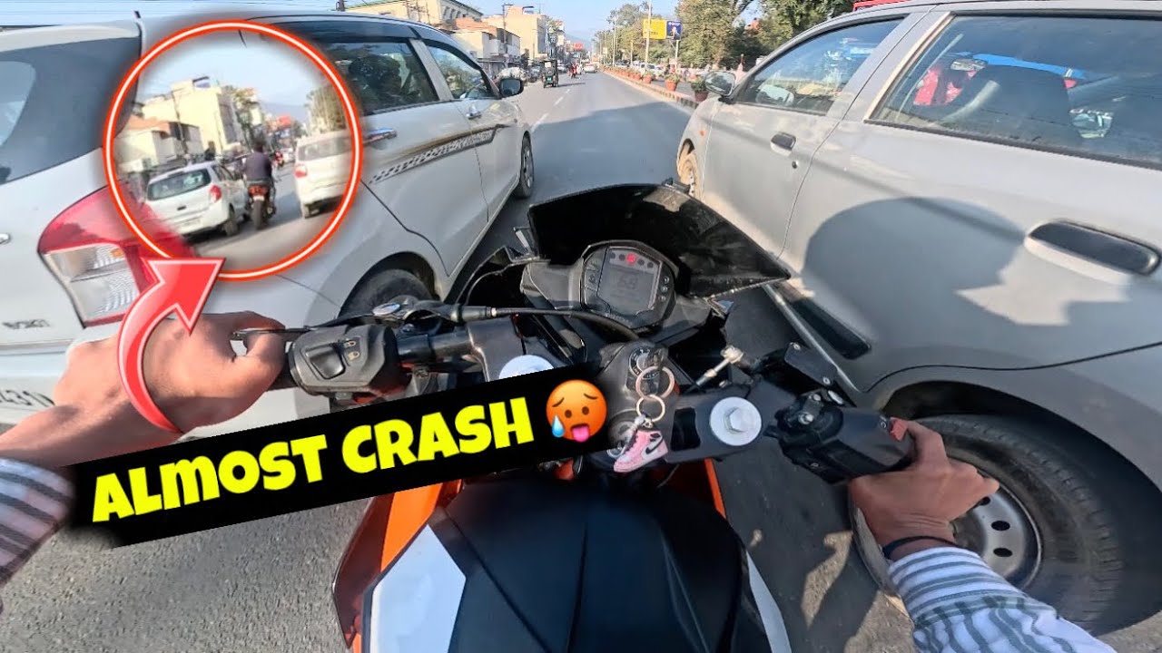 Almost Crash Ktm RC 390 🥵 || Ktm Duke 250 Crash Ho Gai 😭￼