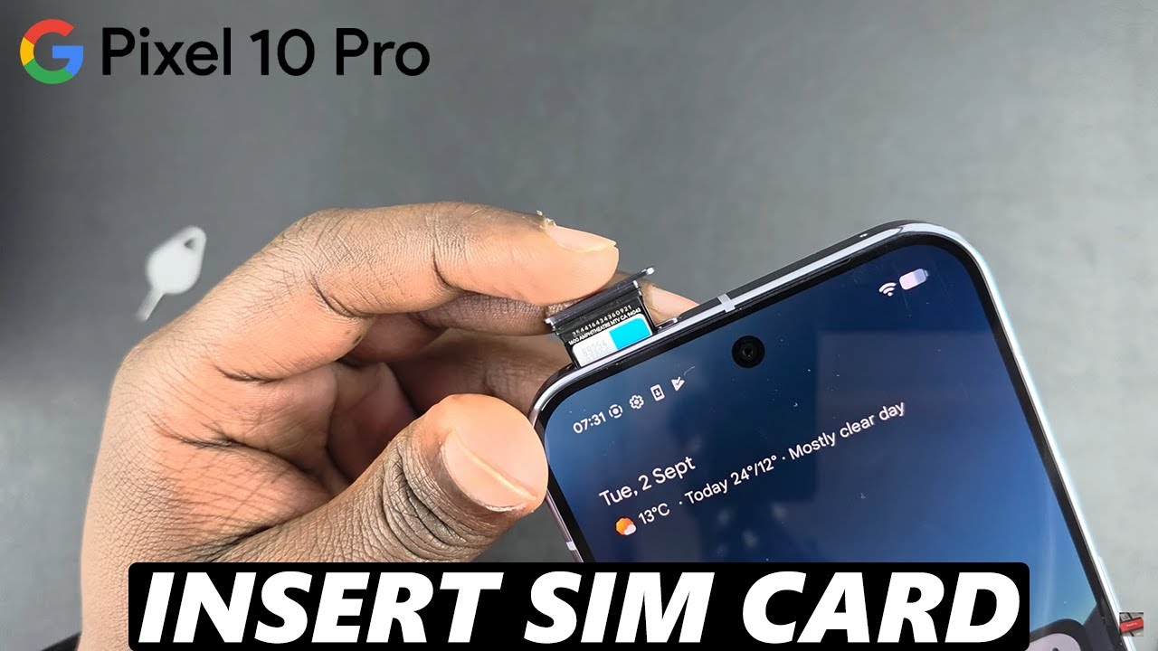 Google Pixel 10 Pro: How To Insert SIM Card - YouTube