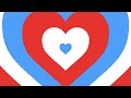 Red White and Blue Heart Background Ending Scene HQ Loop [1 HOUR]