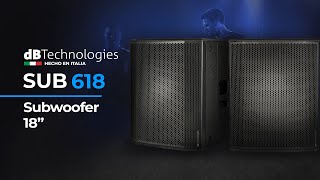 Achieve the best sound level with dB Technologies' SUB 618