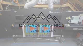 Cascade Graphics Bend, Oregon Banner Printing Time Lapse