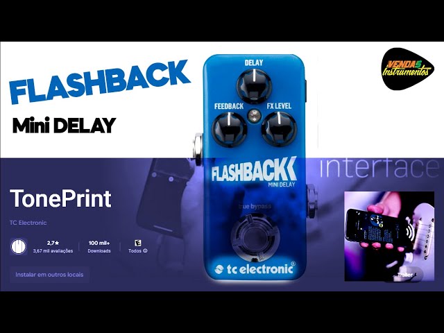 🔄 Delay Flashback mini Tc Eletronic Tone Print 