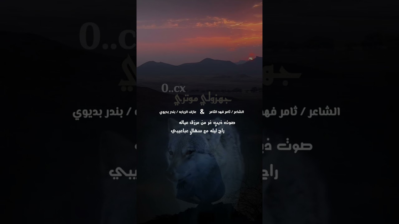 ربابه حصري 2025 ( جهزولي موتري ) الشاعر ثامر الثامر & عازف الربابه بندر بديوي 