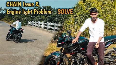 Pulsar n160 Chain issue & Engine light Problem solve #n160 #pulsarn160 #vlogs