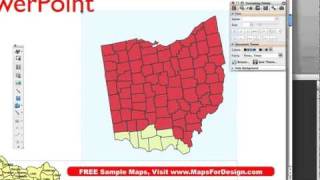 How to Set Up a Sales Territory with the USA National PowerPoint County Map • MapsForDesign.com