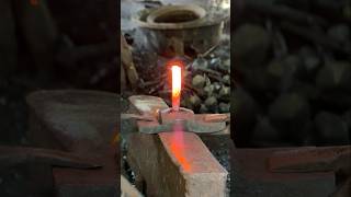 Blacksmithing 101: Why Hand-Forged Nails are Stronger. #shorts #blacksmith #asmr