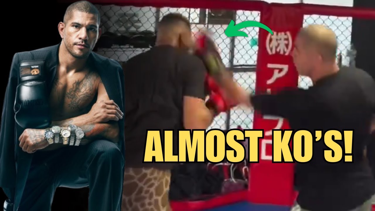 Alex Pereira piecing up RIZIN heavyweight King Edokpolo in sparring!