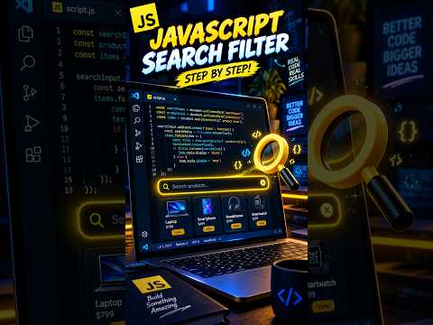 Create Search Filter in JavaScript in 30 Seconds! 🚀🔥