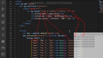 Bài 7: Giới thiệu về bộ lọc (Filter) và dịch vụ (Service) trong AngularJS