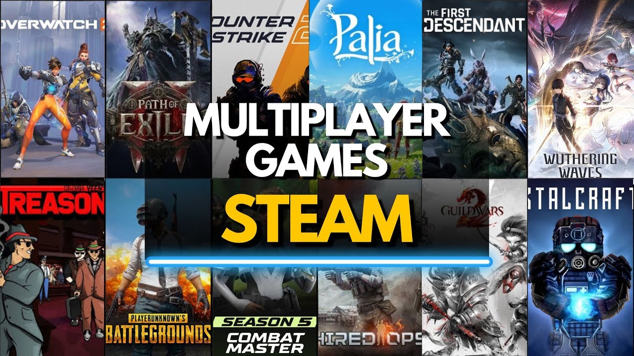 Top 60 Free Multiplayer Games on Steam (2025) - YouTube