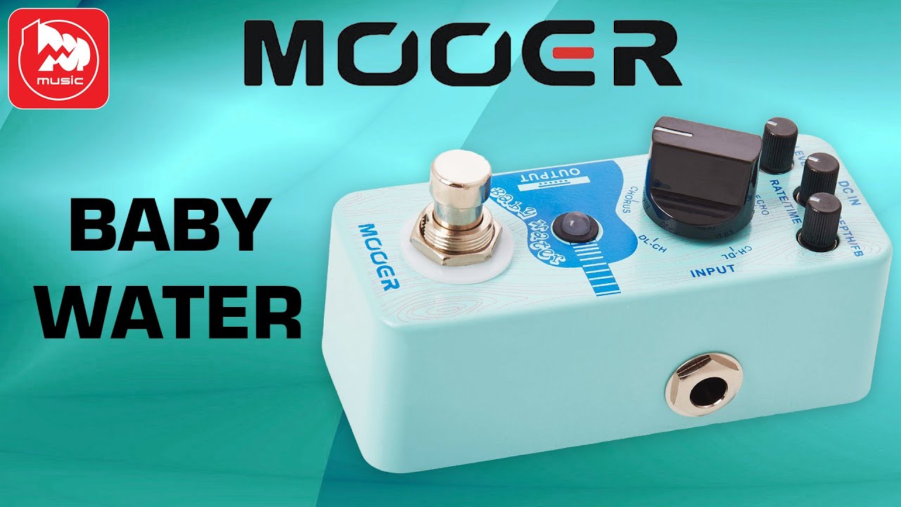 MOOER BABY WATER Guitar Pedal (Delay and Chorus for Acoustics