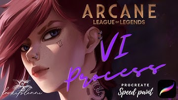 Procreate Speedpaint | Vi Arcane | Digital Art Timelapse [lookitslenni]