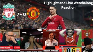 Liverpool 7 - 0 Man United || The Best Ultimate Highlight & Live Watchalong Reaction