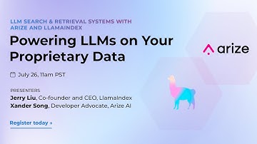 LLM Search & Retrieval Systems with Arize and LlamaIndex: Powering LLMs on Your Proprietary Data