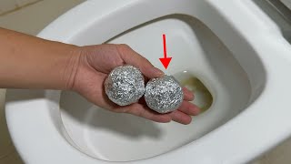 Life tips: putting aluminum foil balls into the toilet is really effective,