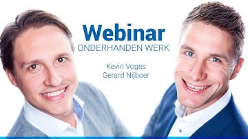 Webinar Onderhanden Werk